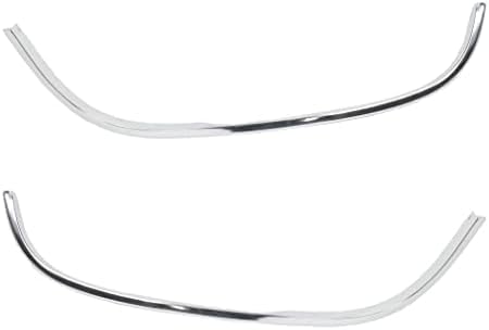 WEST DEKLE Automotive SET OF 4 FRONT FENDER MOLDING TRIM CHROME RIGHT PASSENGER & LEFT DRIVER SIDE DIRECT REPLACEMENT COMPATIBLE WITH 1988-2000 CHEVROLET / GMC C/K SERIES FULL SIZE GM1291108 GM1290108 15546444 15546443