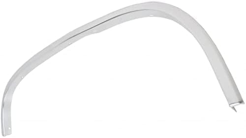 WEST DEKLE Automotive SET OF 4 FRONT FENDER MOLDING TRIM CHROME RIGHT PASSENGER & LEFT DRIVER SIDE DIRECT REPLACEMENT COMPATIBLE WITH 1988-2000 CHEVROLET / GMC C/K SERIES FULL SIZE GM1291108 GM1290108 15546444 15546443