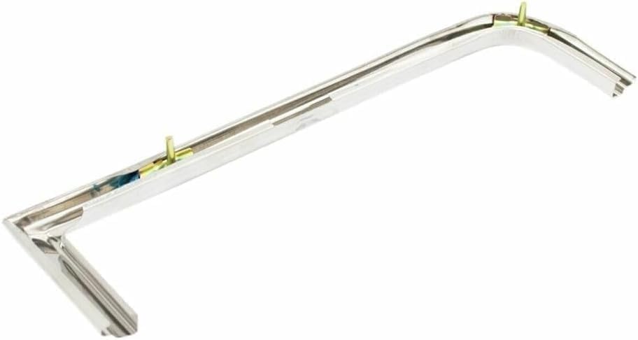 WEST DEKLE Automotive Set of 2 Front Grille Molding Chrome Left Driver & Right Passenger Side | Direct Replacement | Compatible with 1983–1988 Chevrolet GMC C/K Series | GM1213101 GM1212101
