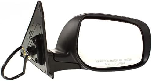 Driver Side Mirror, Power Adjust, Manual Folding, Non-Heated, Paintable, No Signal Light, No Memory, No Puddle Light, No Auto-Dimming, No Blind Spot Feature For 2009-2013 Toyota Matrix / 2009-2010 Pontiac Vibe