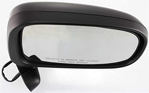 Passenger Side Mirror, Power Adjust, Manual Folding, Non-Heated, Textured Black, No Signal Light, No Memory, No Puddle Light, No Auto-Dimming, No Blind Spot Feature For 1991-1997 Toyota Previa