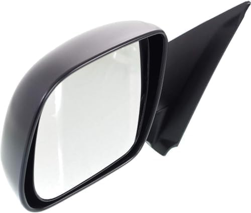 Driver Side Mirror, Manual Adjust, Manual Folding, Non-Heated, Textured Black, No Signal Light, No Memory, No Puddle Light, No Auto-Dimming, No Blind Spot Feature For 2005-2011 Toyota Tacoma