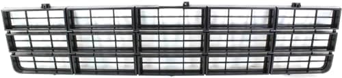 WEST DEKLE Automotive Front Grille Dark Argent Shell & Black Insert for 1977-1980 Chevrolet C-K Series | Direct Replacement GM1200114 14004752 | Fits C10, C20, C30, K10, K20, K30, Blazer, Suburban, G10-G30