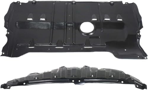 WEST DEKLE Automotive Front & Rear Engine Splash Shields Under Cover Direct Replacement for Mazda 3 2004-2009 | Compatible with Multiple Mazda 3 Trims | MA1228103 MA1228100 BP4K56111M BP4K56112