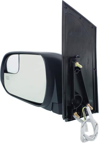 Driver Side Mirror, Power Adjust, Heated, Manual Folding, Paintable, No Signal Light, No Memory, No Puddle Light, with Blind Spot Glass, LE/SE Models, 6 Cyl., 3.5L Engine For 2015-2020 Toyota Sienna