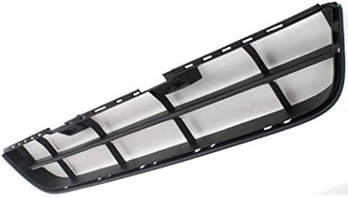 Front, Center Bumper Grille, Textured Black, Sedan For 2006-2007 Honda Accord Sedan