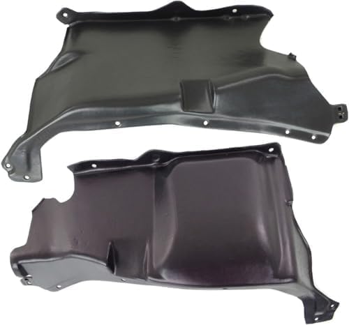 Driver and Passenger Side Engine Splash Shields, Hatchback For 1998-2005 Volkswagen Beetle
