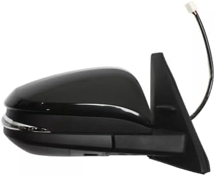 Driver and Passenger Side Mirrors, Power Adjust, Manual Folding, Heated, Paintable, In-housing Signal Light, No Memory, With Puddle Light, No Auto-Dimming, No Blind Spot Feature For 2014-2018 Toyota 4Runner