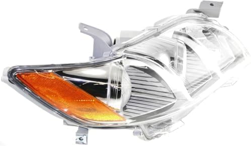 Passenger Side Headlight, without Bulb, Halogen, Base/CE/LE/XLE Models, USA Built Vehicle For 2007-2009 Toyota Camry USA Built