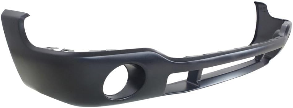 Front Primed Bumper Cover, 2003-2007 (Classic) SLE Model, With Fog Light Holes, Without Parking Aid Sensor Holes