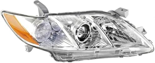 Passenger Side Headlight, without Bulb, Halogen, Base/CE/LE/XLE Models, USA Built Vehicle For 2007-2009 Toyota Camry USA Built