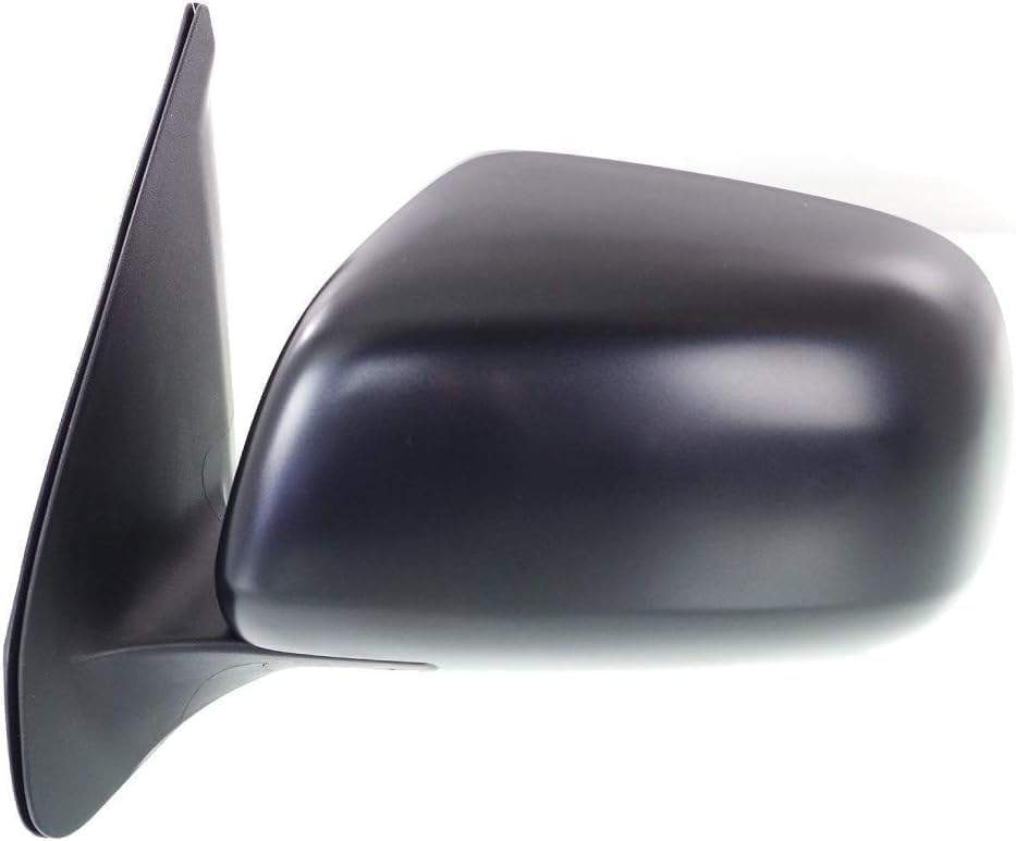 Driver Side Mirror, Manual Adjust, Manual Folding, Non-Heated, Textured Black, No Signal Light, No Memory, No Puddle Light, No Auto-Dimming, No Blind Spot Feature For 2005-2011 Toyota Tacoma