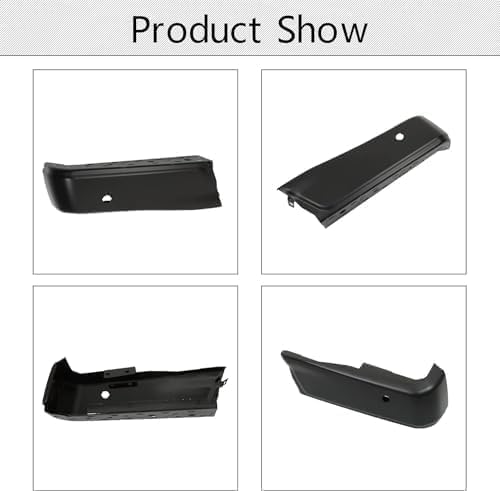 Step Bumper, Powdercoated Black Face Bar Only LH For 2015-2020 Ford F-150