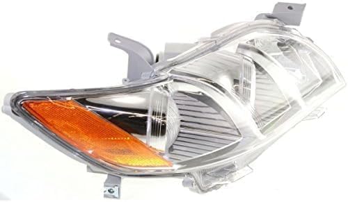 Passenger Side Headlight, without Bulb, Halogen, Base/CE/LE/XLE Models, USA Built Vehicle For 2007-2009 Toyota Camry USA Built