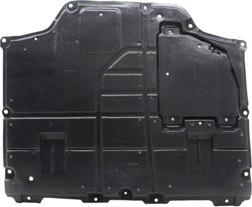 WEST DEKLE Automotive Front Center Engine Splash Shield Under Cover | Direct Replacement Compatible with 2016-2018 Toyota Prius | TO1228224 5141047020-PFM | Plastic Engine Undertray Protection Panel