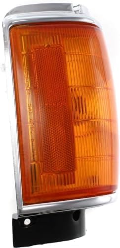 Driver and Passenger Side Corner Lights, With Bulb, With Chrome Trim For 1984-1986 Toyota Pickup