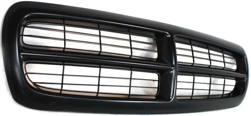 Grille Assembly, Painted Black Shell and Insert for 1997-2004 Dodge Dakota & 1998-2003 Durango