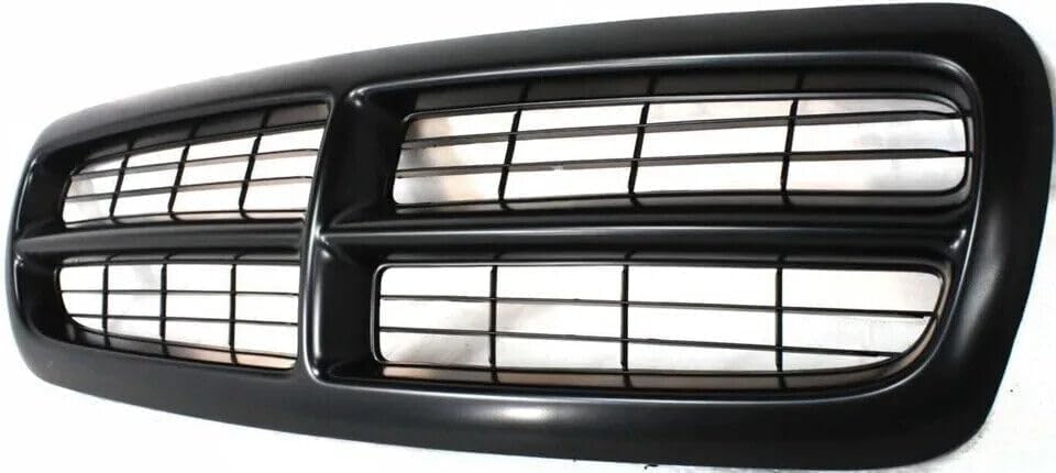 Grille Assembly, Painted Black Shell and Insert for 1997-2004 Dodge Dakota & 1998-2003 Durango