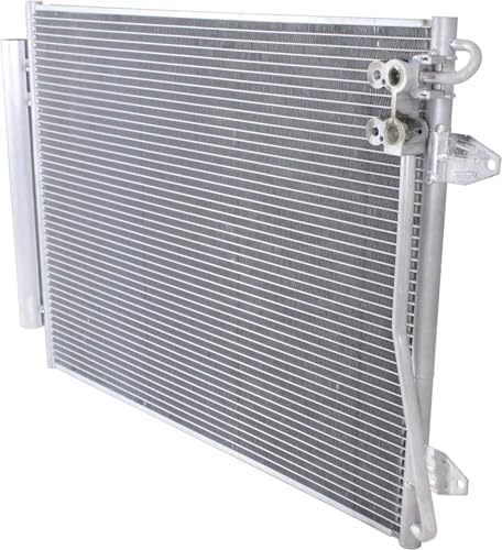 A/C Condenser, With Receiver Drier For 2006-2015 Volkswagen Passat / 2009-2017 Passat CC