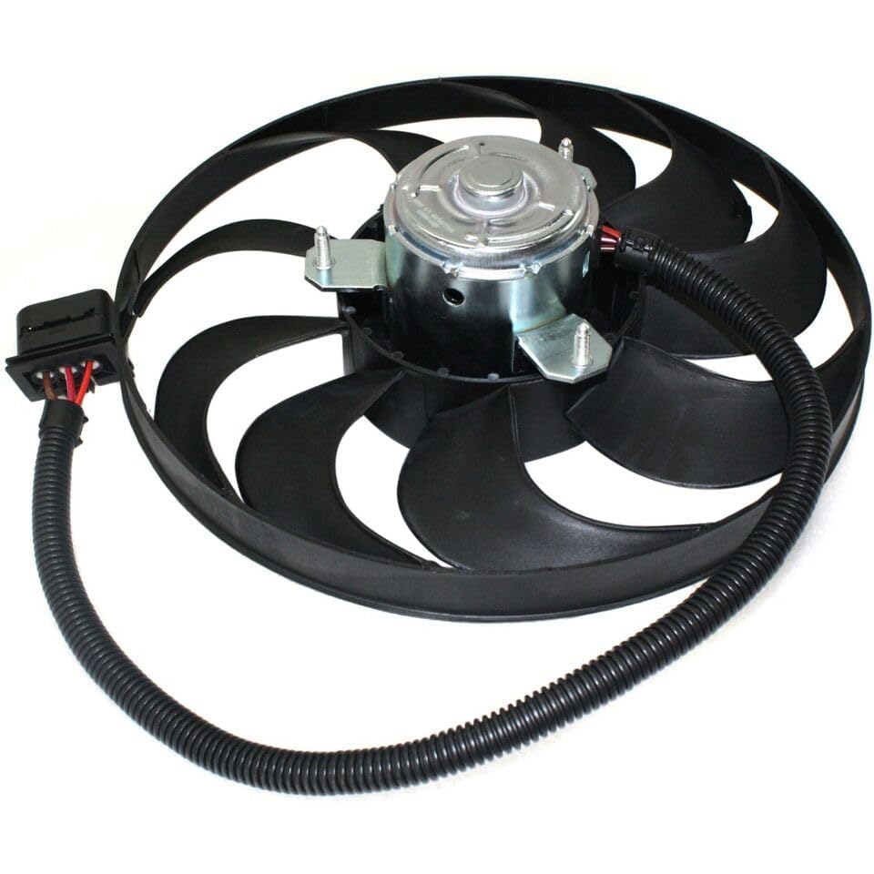 OE Replacement A/C Condenser Fan Passenger Side, Single fan For 1999-2005 Volkswagen Jetta