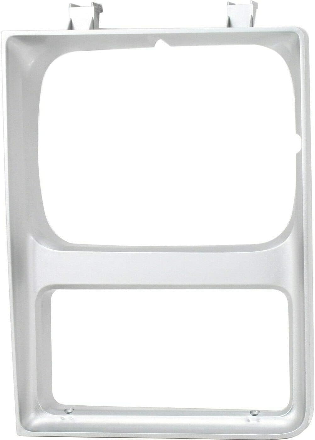WEST DEKLE Automotive Front Headlight Bezels With Single Headlamps Left Driver & Right Passenger Side Direct Replacement For Chevrolet/GMC C/K Series 1985-1987 / Suburban 1985-1988 15598726 15598725