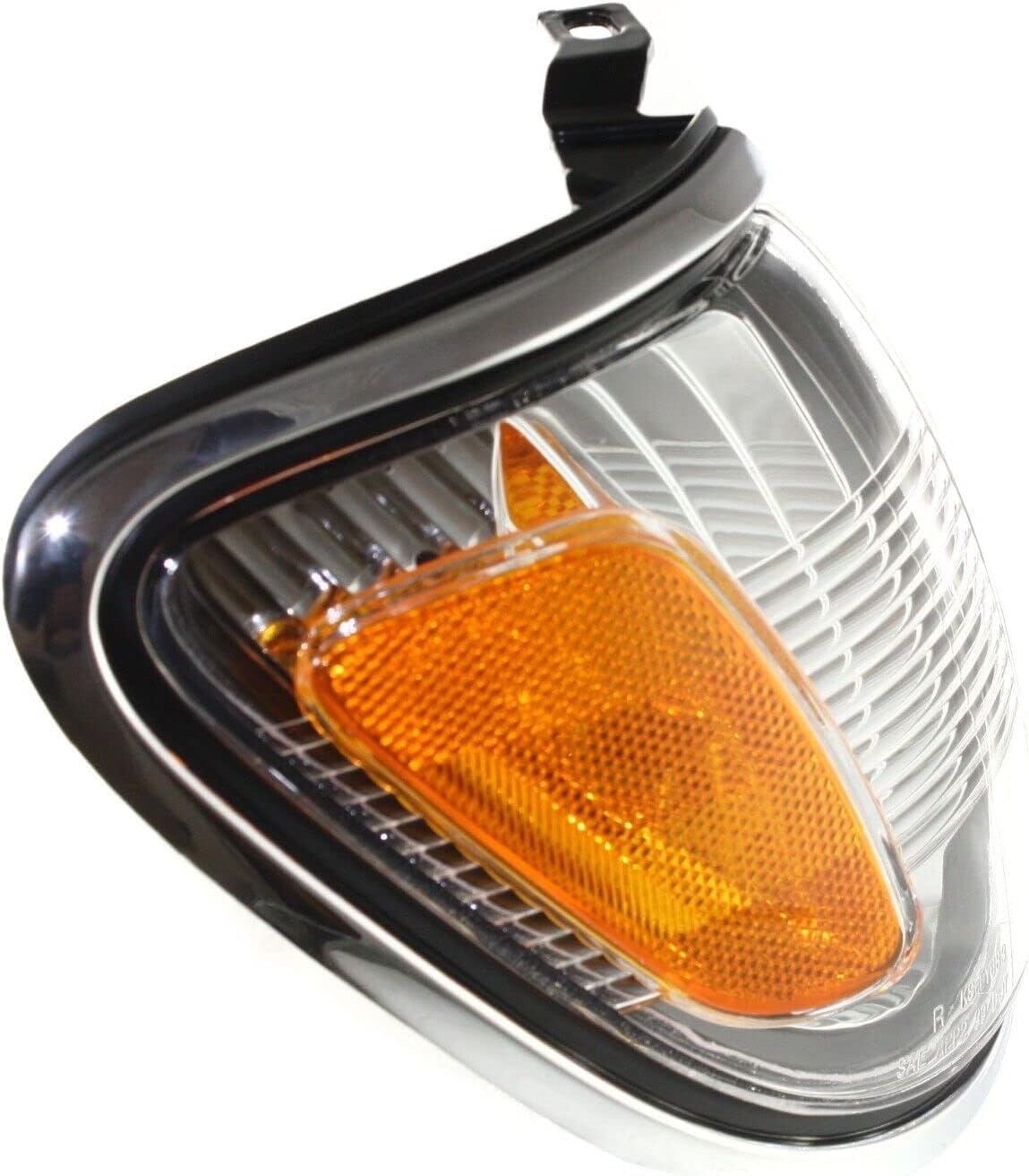 Driver and Passenger Side Corner Lights, With Bulb, With Chrome Trim For 2001-2004 Toyota Tacoma