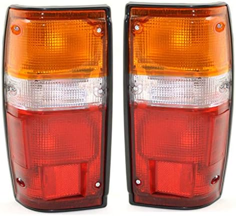 Driver and Passenger Side Halogen Tail Light, With bulb(s), OE Comparable Finish For 1984-1989 Toyota 4Runner / 1984-1988 Pickup