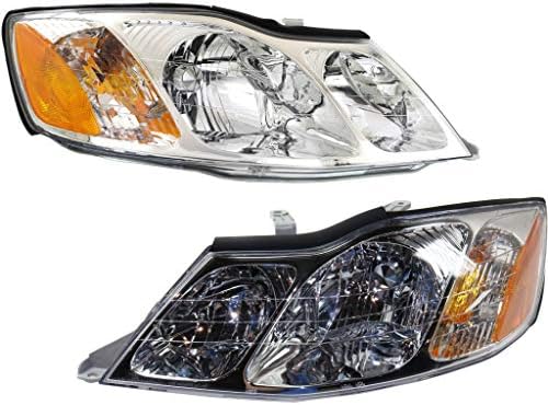 Driver and Passenger Side Halogen Headlight, OE Comparable Finish For 2000-2004 Toyota Avalon