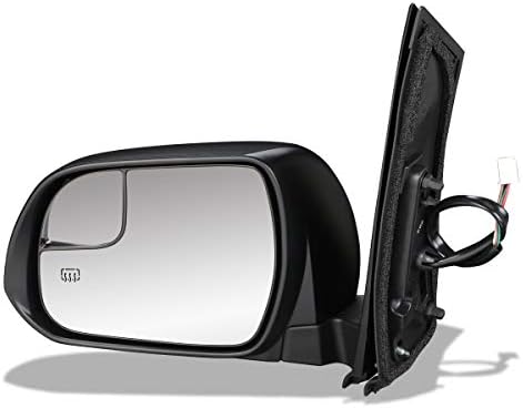 Driver Side Mirror, Power Adjust, Heated, Manual Folding, Paintable, No Signal Light, No Memory, No Puddle Light, with Blind Spot Glass, LE/SE Models, 6 Cyl., 3.5L Engine For 2015-2020 Toyota Sienna