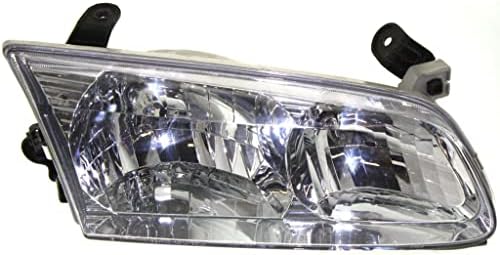 Passenger Side Headlight, with Bulb, Halogen, Clear Lens For 2000-2001 Toyota Camry
