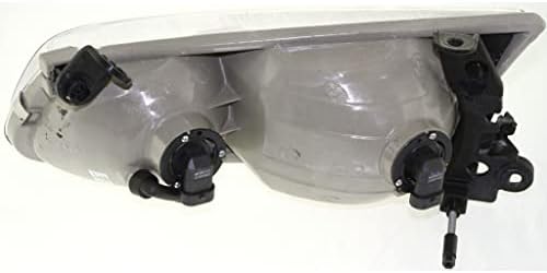 Passenger Side Headlight, with Bulb, Halogen, Clear Lens For 2000-2001 Toyota Camry