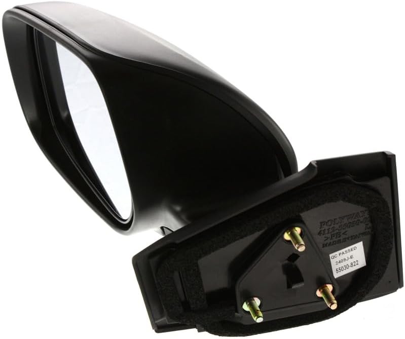 Hatchback Driver Side Mirror, Manual Adjust, Non-Heated, Manual Folding, Paintable, No Signal Light, No Memory, No Puddle Light, No Auto-Dim, No Blind Spot Feature