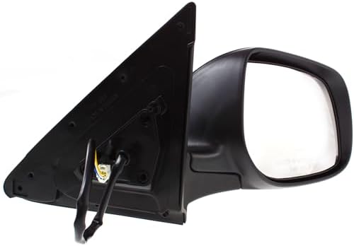 Driver Side Mirror, Power Adjust, Manual Folding, Non-Heated, Paintable, No Signal Light, No Memory, No Puddle Light, No Auto-Dimming, No Blind Spot Feature For 2009-2013 Toyota Matrix / 2009-2010 Pontiac Vibe