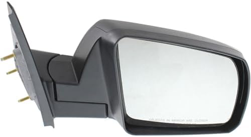 Driver and Passenger Side Mirror, Manual Adjust, Non-Heated, Manual Folding, Textured Black, No Signal Light, No Memory, No Puddle Light, No Auto-Dim, No Blind Spot Feature For 2007-2013 Toyota Tundra