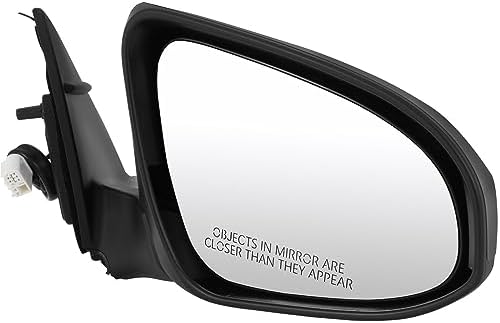 Passenger Side Mirror, Power Adjust, Manual Folding, Heated, Paintable, No Signal Light, No Memory, No Puddle Light, No Auto-Dimming, No Blind Spot Feature For 2015 Toyota Camry