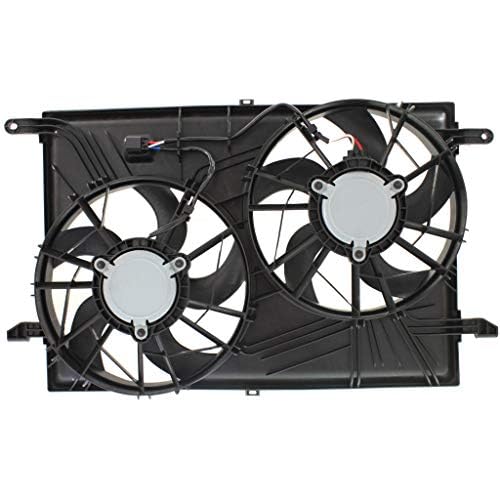 APTF0060 Dual Fan Assembly w/o Controller For 2007-2017 GMC Acadia / 2009-2017 Chevrolet Traverse