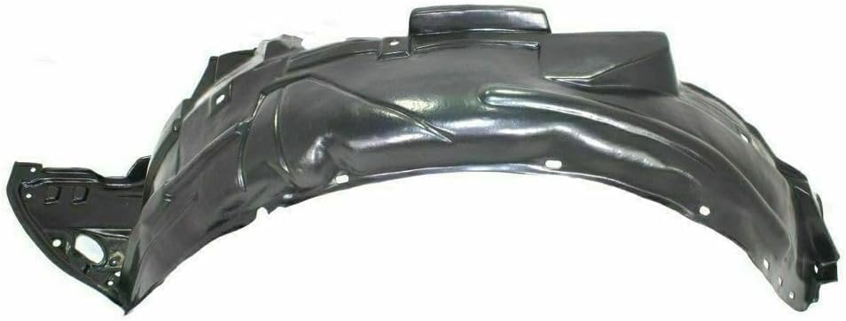 3-Piece Kit, Front, Driver and Passenger Side Fender Liner, Coupe, Includes (1) Engine Splash Shield and (2) Fender Liner For 2006-2011 Honda Civic