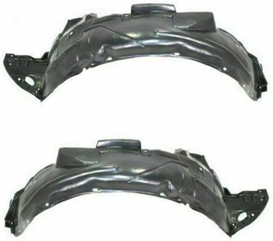 3-Piece Kit, Front, Driver and Passenger Side Fender Liner, Coupe, Includes (1) Engine Splash Shield and (2) Fender Liner For 2006-2011 Honda Civic