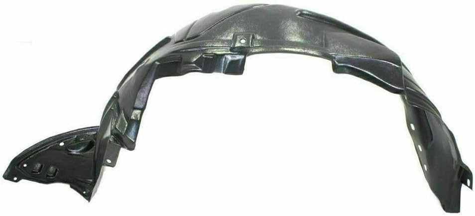 3-Piece Kit, Front, Driver and Passenger Side Fender Liner, Coupe, Includes (1) Engine Splash Shield and (2) Fender Liner For 2006-2011 Honda Civic