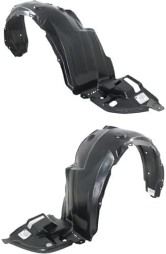3-Piece Kit, Front, Driver and Passenger Side Fender Liner, North America Built Vehicle, Includes (1) Engine Splash Shield and (2) Fender Liner For 2009-2012 Toyota Corolla