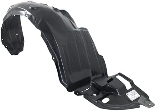 3-Piece Kit, Front, Driver and Passenger Side Fender Liner, North America Built Vehicle, Includes (1) Engine Splash Shield and (2) Fender Liner For 2009-2012 Toyota Corolla