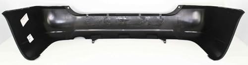 Rear Primed Bumper Cover, Without parking aid sensor holes, Without tow hook hole For 2004-2007 Toyota Highlander