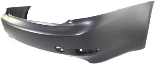 Rear Primed Bumper Cover, Base Model, Without Park Distance Control Sensor and Pre-Collision System Holes For 2006-2008 Lexus IS250/IS350