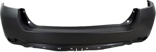 Rear, Upper Primed Bumper Cover, With Reflector Holes For 2008-2010 Toyota Highlander