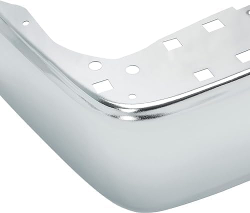 Rear, Driver Side Bumper End, Chrome Steel For 2014-2021 Toyota Tundra