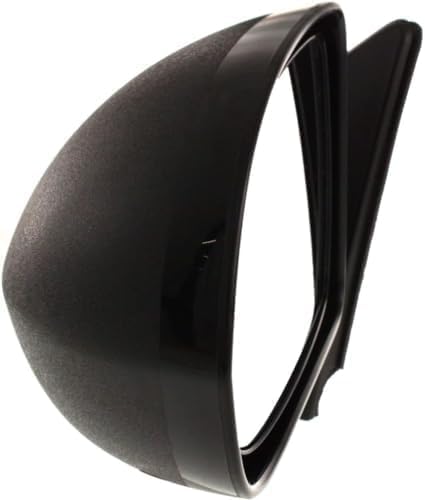 Driver Side Mirror, Manual Adjust, Non-Heated, Manual Folding, Textured Black, No Signal Light, No Memory, No Puddle Light, No Auto-Dim, No Blind Spot Feature For 2007-2017 Jeep Compass