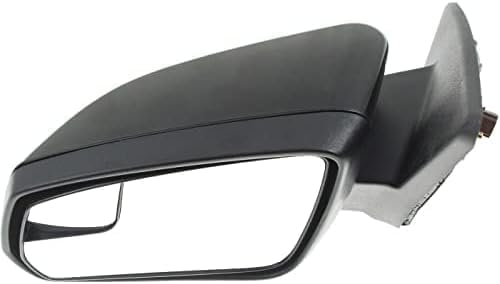 Driver Side Mirror, Power Adjust, Non-Heated, Non-Folding, With 1 Paintable and 1 Textured Black Cap, No Signal Light, No Memory, No Puddle Light, No Auto-Dim, With Blind Spot Glass For 2011-2012 Ford Mustang