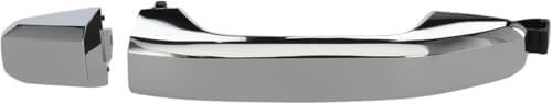 Rear, Driver or Passenger Side Chrome Exterior Door Handle, Without Key Hole, Plastic For 2014-2022 Silverado Sierra | Fits Tahoe Suburban Yukon