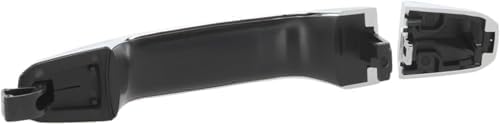 Rear, Driver or Passenger Side Chrome Exterior Door Handle, Without Key Hole, Plastic For 2014-2022 Silverado Sierra | Fits Tahoe Suburban Yukon