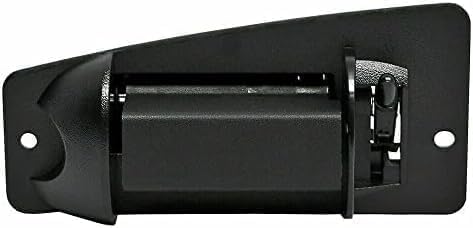 Rear, Driver Side Textured Black Bezel with Textured Black Lever Exterior Door Handle, Without Key Hole, Extended Cab Pickup For 1999-2006 Chevrolet Silverado/GMC Sierra